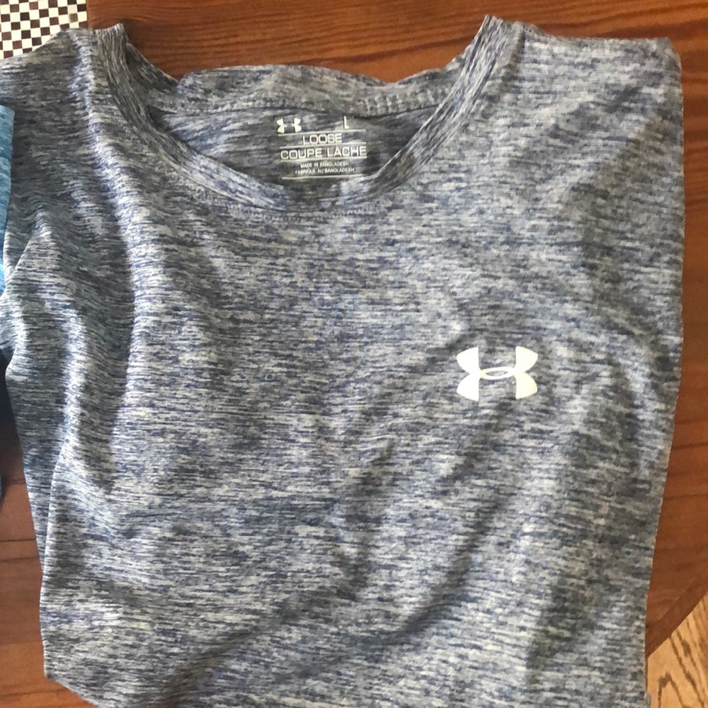 Under Armour Blue Workout Tee, no tags but brand new